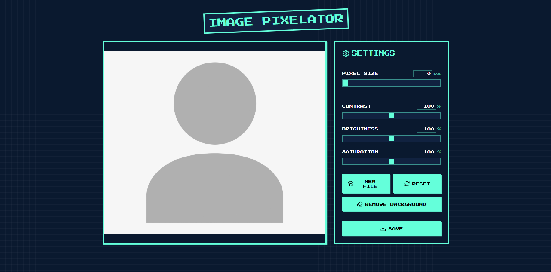 Image Pixelator preview